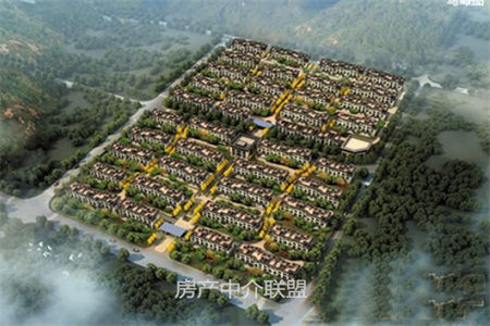 联排别墅，两层带院子，门前有专用停车位！有红本产权证